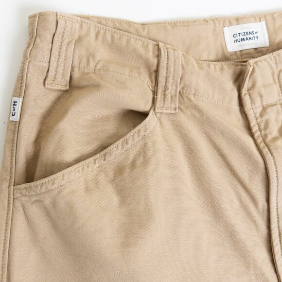 Citizens of Humanity Paloma Utility Trousers Wide Leg Pants Khaki - Picture 7 of 15